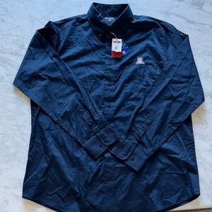 Arizona Wildcats Antigua Dark Blue Casual Button-Down Shirt size large